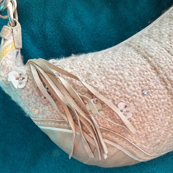 Coach Chelsea Tea Rose RARE Leather Tweed SoHo Bag - Picture 13 of 16